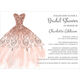 Fancy Pink Gown Invitations Image 5 of 5